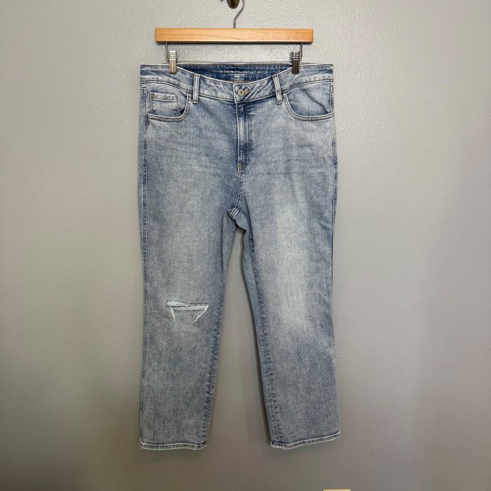 CHICO'S define me straight leg ankle jeans size 2.5 or US 14R